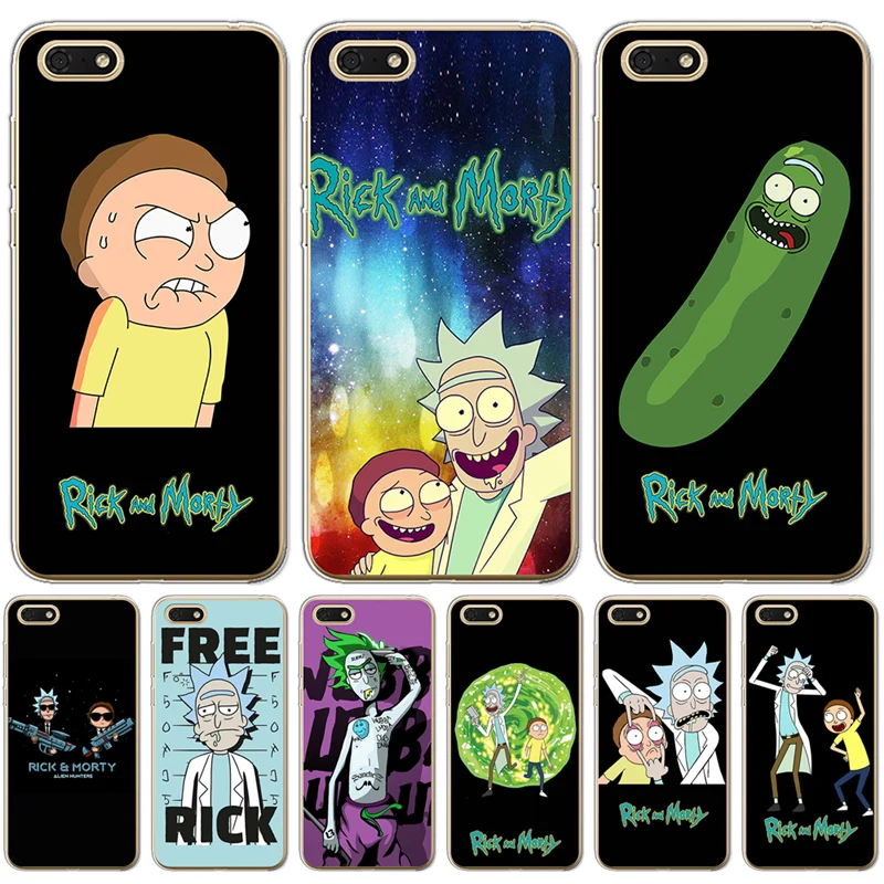 Luxury fashion Rick And Morty Phone Case Cover For Huawei Mate 20 Pro Lite Honor 6A 6X 7 7X 7C 7A 8 8X 9 10 funda shell capa |