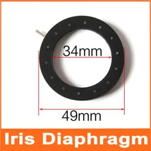 1 шт. 1,5-34 мм зум Регулируемая Диафрагма диафрагмы для микроскопа цифровая камера телескоп с 14 лезвиями