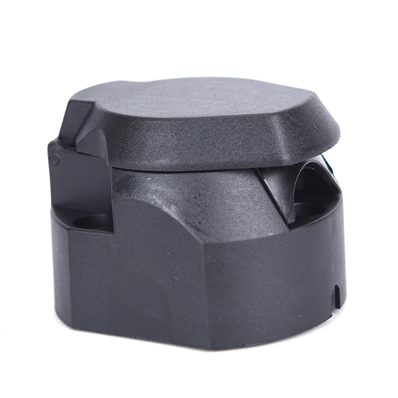 

7 Pin Round European standard Trailer Socket Black frosted materials Trailer Socket 12V Towbar Towing Socket