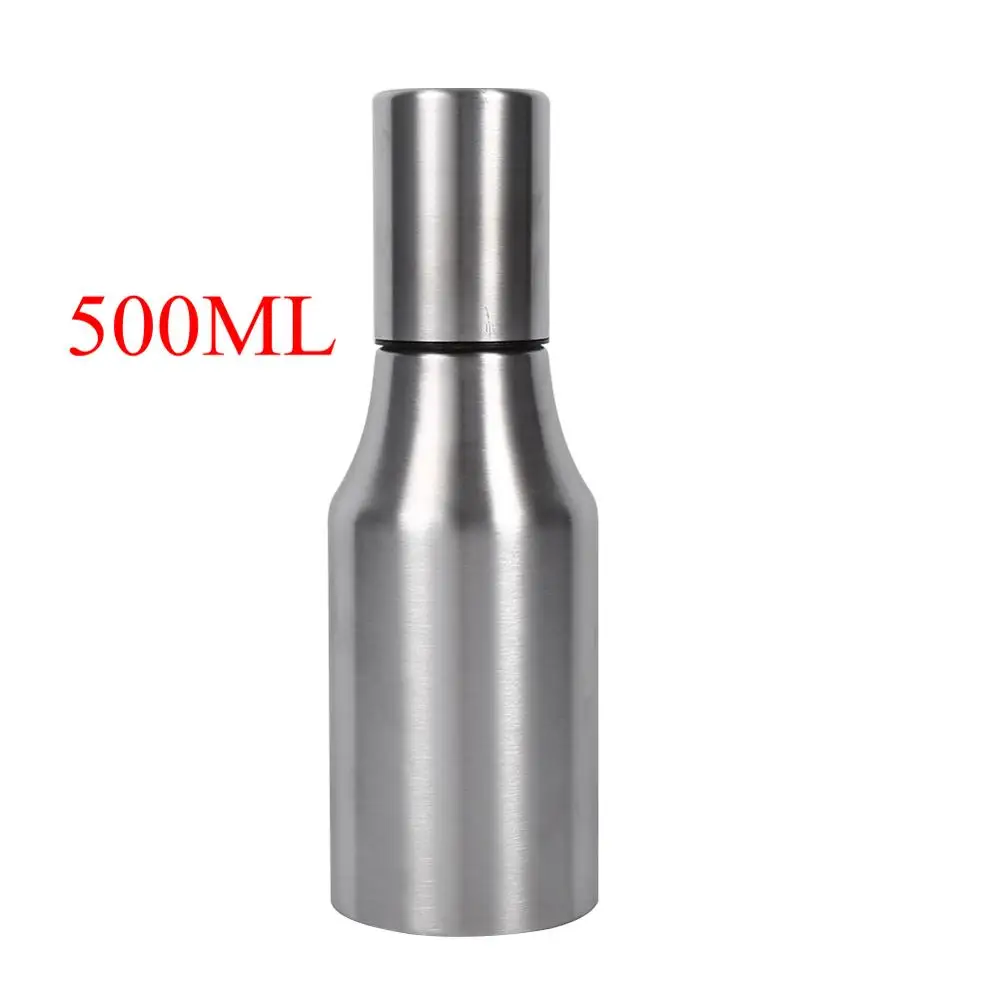 500ML Масло горшок Нержавеющая сталь оливковое мистер опрыскиватель горшок Пособия по кулинарии-спрейдля масла спрей бутылка для масла распределите уксус соус 500/750/1000 мл - Цвет: 500ML