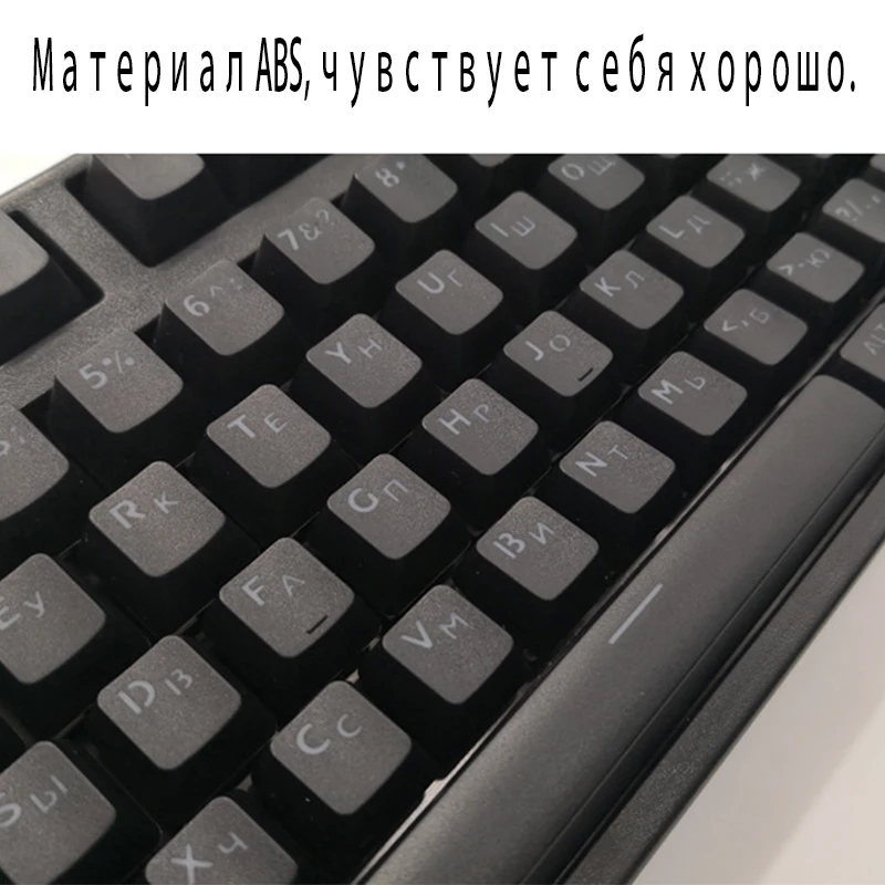  Russian Backlit keyboard key caps ABS 104 Keys Keycaps Bilingual backlight Set For Mechanical Keybo