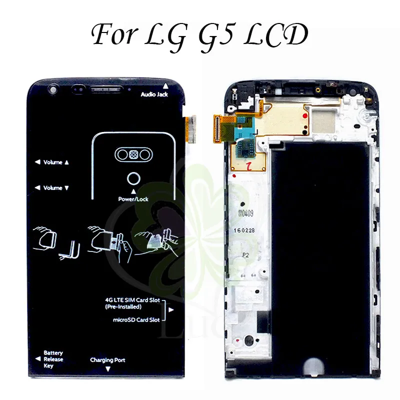 

Replacement Screen for LG G5 LCD 100% tested 5.3" Display For LG G5 LCD H850 H840 H860 lcd Touch Screen Digitizer Assembly