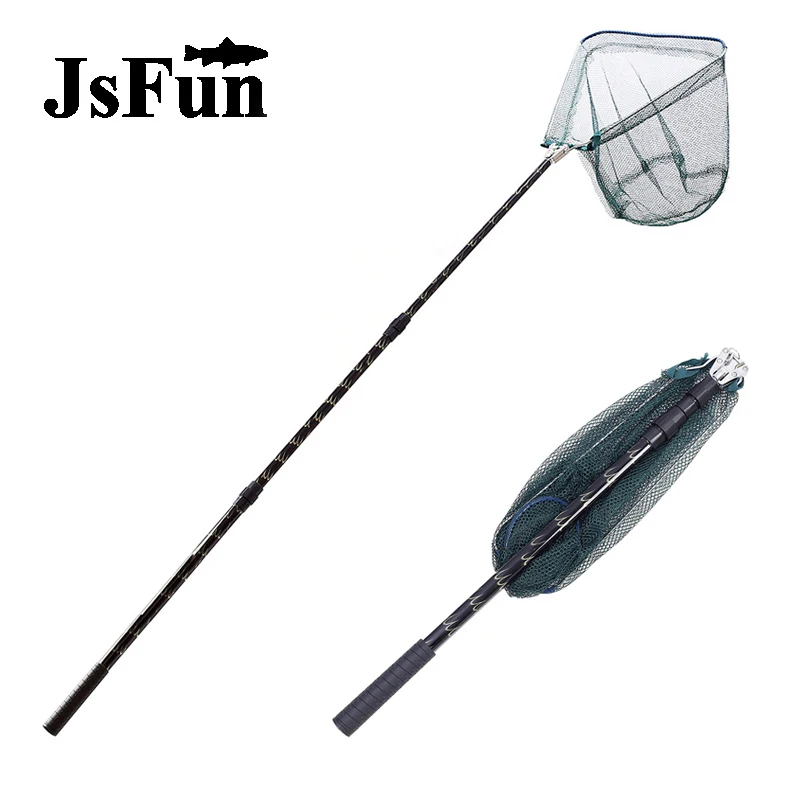 Fishing Nets 1.8m Aluminum Alloy Telescoping 3 Sections Fishing Landing