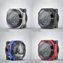 Motorcycle Bicycle Handlebar Clock+Handlebar Thermometer 22-28mm Aluminium Alloy Waterproof Watch Clock bicycle mounted waterproof shockproof mini aluminium alloy luminous clock watch gold silver