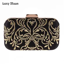 Lucy MOON вечерняя сумка женский кошелек Алмазный вышивка цветочный клатч кошелек Мини Маленькие Ручные Сумки Кошелек сумки на плечо ZD842