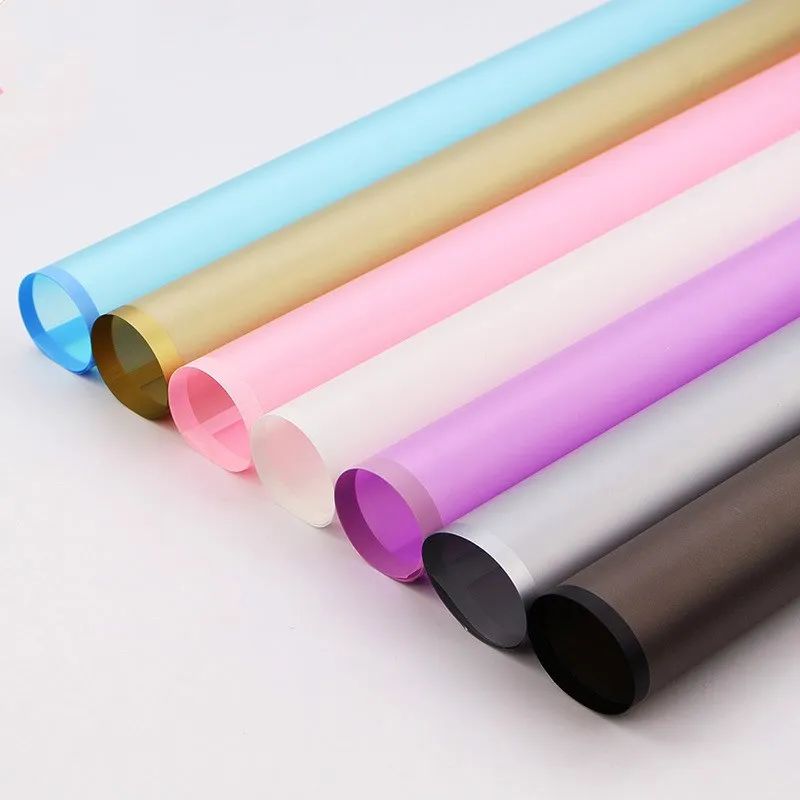 

2PC Simple Style Border Matte Wrapping Paper Handmade DIY Scrapbook Decorative Crafts Paper Birthday Gift Bouquet Wrapping Paper