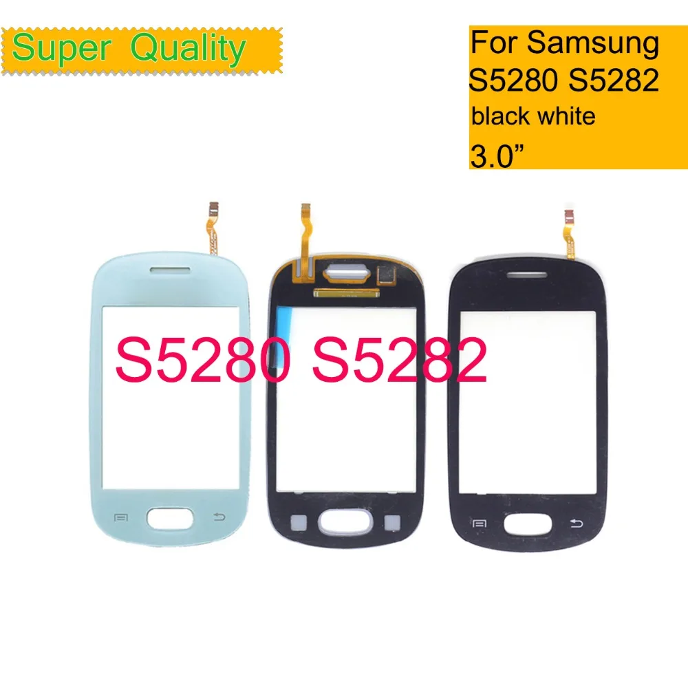 

S5282 For Samsung GT-S5280 GT S5280 5280 S5282 5282 Touch Screen Panel Sensor Digitizer Front Glass Lens Touchscreen NO LCD 3.0"