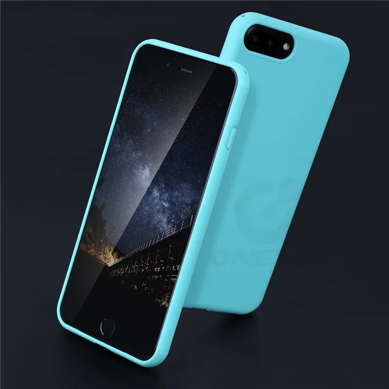 Oneeyes чехол для iphone 7 Чехол 5 5S 6 6s Plus Macaron Мягкий силиконовый телефона 8