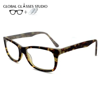 

Men Women Acetate Glasses Frame Eyewear Eyeglasses Reading Myopia Prescription Lens 1.56 Index 19502