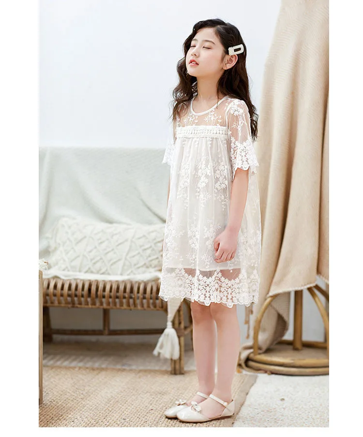 Lace Floral Teen Kids Dresses For Girls Party White Toddler Princess Dress Wedding Kids Baby Children Clothing Summer Spring  4 5 6 7 8 9 10 11 12 13 14 15 16 years little teen  girl formal dress with sleeves girls tutu dresses (4).jpg