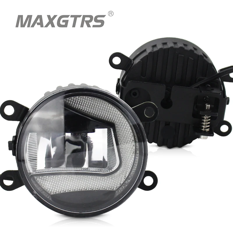 

2x Universal 3.5 Inch Car Auto Front Bumper DRL COB LED Fog Bulb Lights Daytime Running Light Fog Lamps For Suzuki Focus Lens
