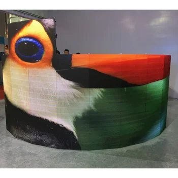 

Aliexpress dubai Israel arc curve round led video display screen , exhibition cinema background led screen