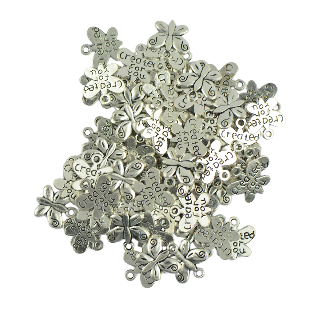 50 штук объемных подвесок бабочек для рукоделия|pendant for jewelry|pendants jewelry makingpendants making |