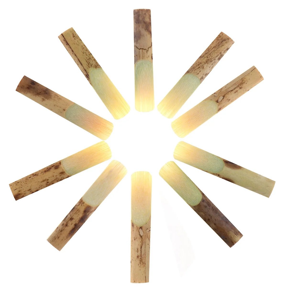 10pcs/lot Professional Bamboo Clarinet Reeds Strength 2.5 for Clarinet Mouthpiece Parts Traditional Bamboo Reed clarinet woodwind instrument,clarinet and saxophone accessories,saxophone and clarinet mouthpieces