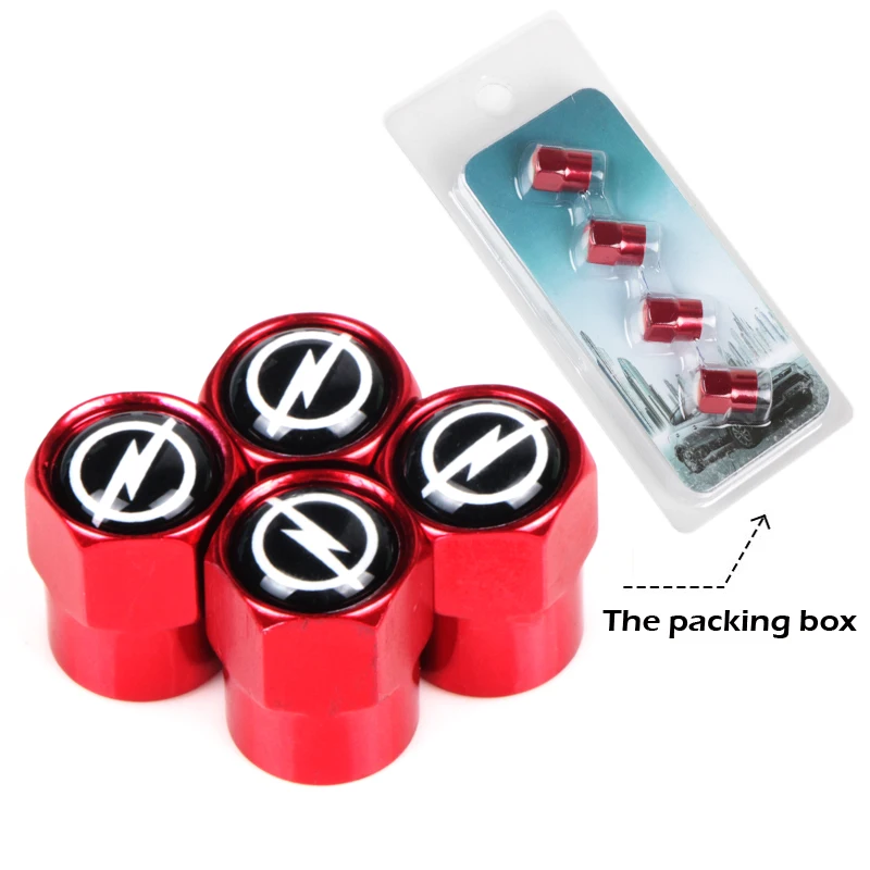 

4pcs Metal Wheel Tire Valve Caps Stem Case For OPEL Corsa Insignia Astra Antara Meriva Zafira Car Badge Auto Accessories