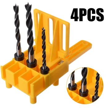 

Woodworking Dowel Jig with 6 8 10mm Drill Bits Wood Drilling Locator Dowel Joints Hole Saw Tools Drill Guide with Carpenters