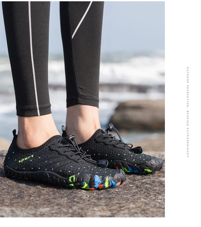 Verão dos Homens Sapatos de Água para Mulheres Sapatos de Praia Natação do Aqua Sapatos de Mergulho Sandálias de Pesca Novo Respirável Upstream Tênis Descalços 14 das mulheres sapatos de praia respirável upstream