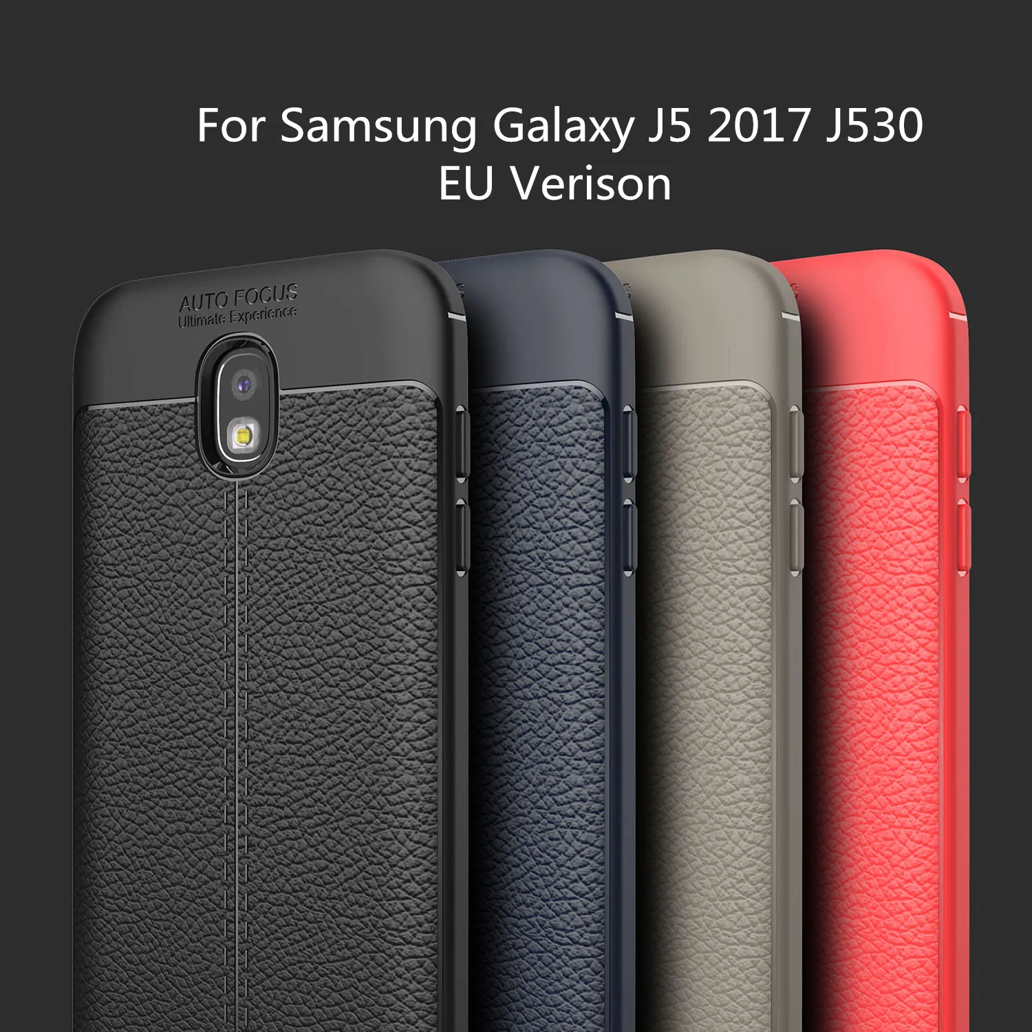 Чехол для Samsung Galaxy J5 2017 противоударный кожаный мягкий силиконовый чехол-бампер