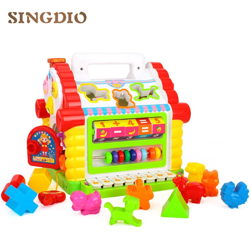 Colorful Baby Fun House Musical Electronic Geometric BlocksMultifunctional Musical Toys Sorting Learning Educational Toys Gifts Colorful Baby Fun House Musical Electronic Geometric BlocksMultifunctional Musical Toys Sorting Learning Educational Toys Gifts