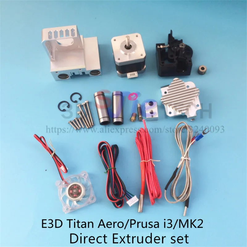 X Вал ползун двигатель кронштейн+ пряжка на ремешке для Titan Aero Prusa I3 MK2 3D принтер прямой Экструзионная головка
