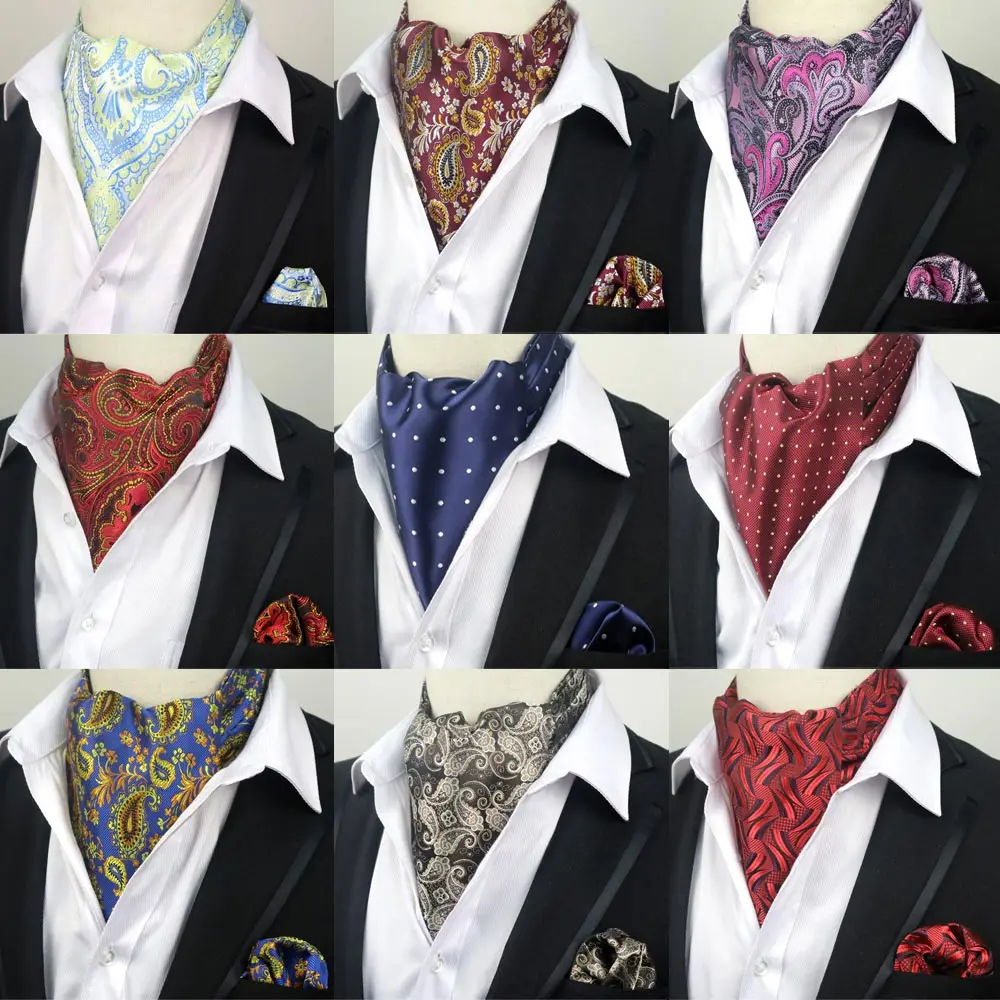 Распродажа, 67 цветов, мужской роскошный Шелковый Аскот, галстук, набор, мужской галстук, платок-галстук, набор, Цветочный, Пейсли, в горошек, карманный, квадратный, набор для свадебной вечеринки