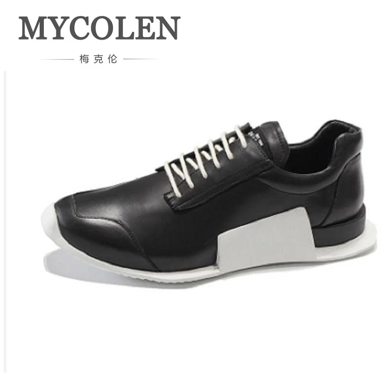

MYCOLEN Men Shoes Lace Up Fashion Leather Spring Autumn Casual Shoes For Male Designer Comfortable Footwear Zapatos De Hombre
