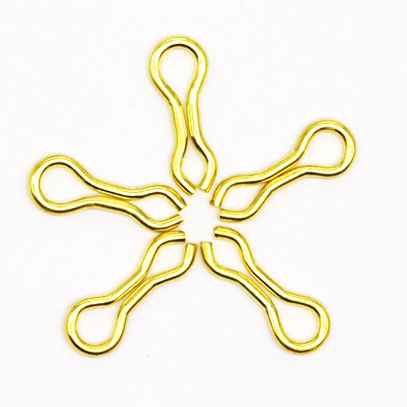 

Simpleyi 50pcs Fishing Connector Snaps Brass Wire Sinker Eyelets Carp Fishing Swivels Clip Tackle Accessories Fishing Plumbs