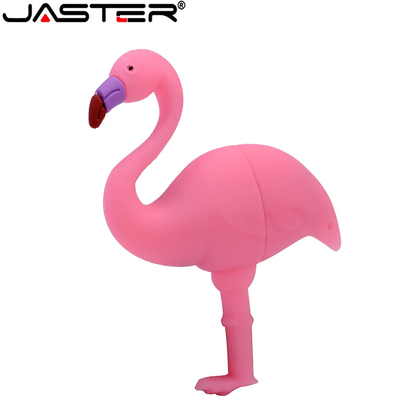 USB флеш накопитель JASTER с изображением животных фламинго силикагель 2 0 4 ГБ/8 ГБ/16