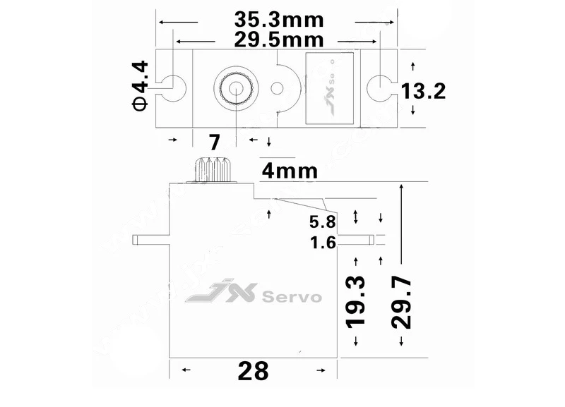 JX PDI-1181MG 18 г 3,5 кг 0.1sec цифровой Core servo c металлическими Шестерни для WPL RC автомобиль B1/16 B24 B36 C14 C24 планер