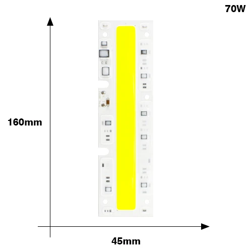 KARWEN светодиодный COB лампа 20 Вт 30 Вт 50 Вт 70 100 Вт YXT светодиодный Вход IP65 110 В 220 В Smart IC для наружного светодиодный прожектор - Испускаемый цвет: YXT 70W