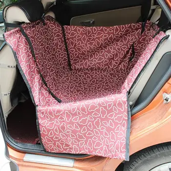 

Foldable Waterproof Pet Carrier Double Layer Dog Cat Car Rear Back Seat Cover Protector Travel Folding Blanket Cushion Mat