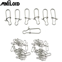 MNILOID 100 шт./лот 11 Размер рыболовные снасти аксессуары разъем меди Поворотный нержавеющей стали Вертлюги черный для рыболовные снасти