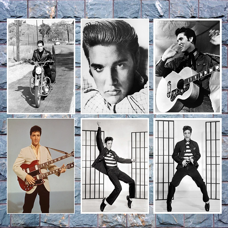 

Elvis Presley Poster Clear Image Wall Stickers Home Decoration Good Quality Prints White Kraft Paper home art Brand 42*30cm