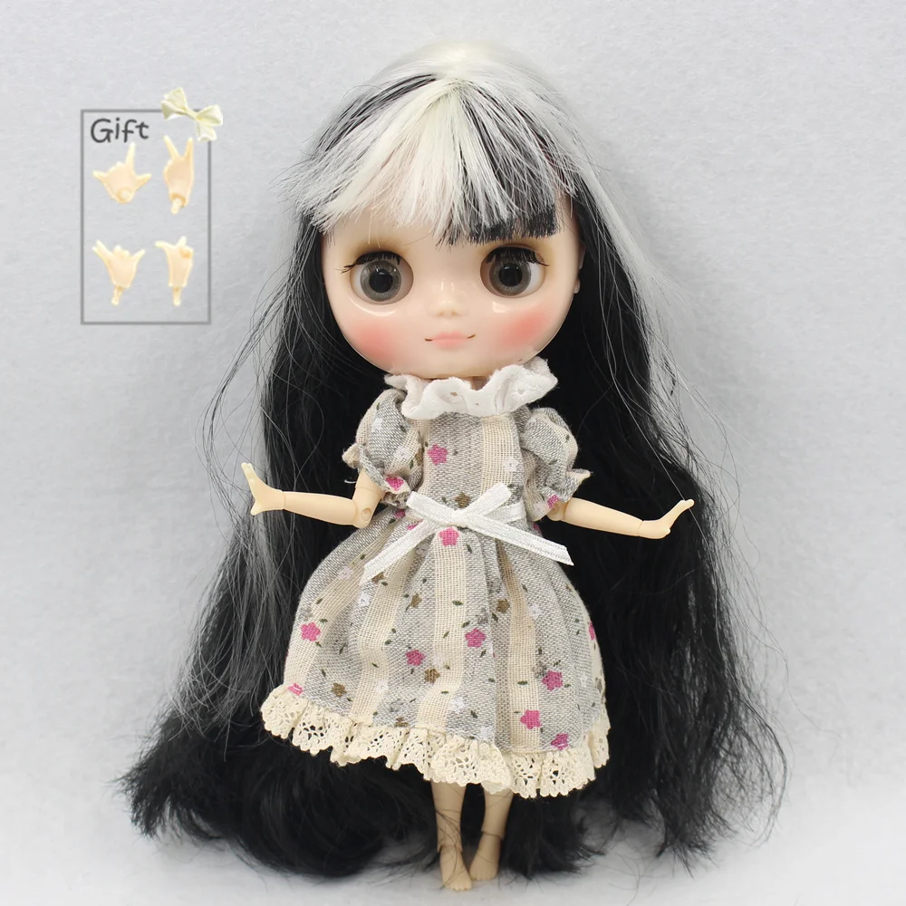 

Nude Factory Middie Blyth doll Series No.3131/9601 White mix Black hair suitable for change toy Neo BJD