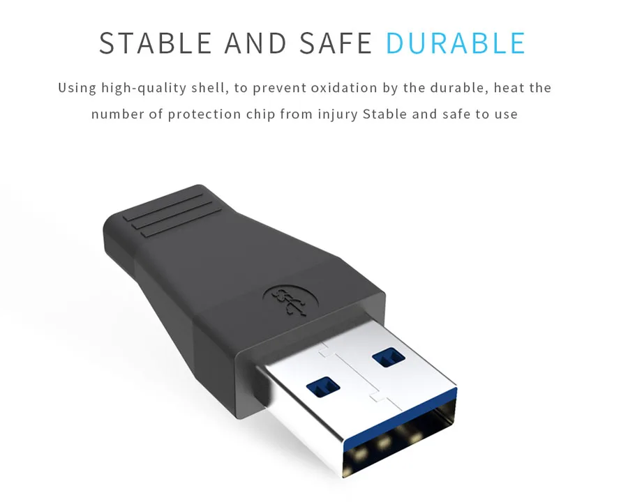 Высокоскоростной USB 3,0 к USB 3,1 type C адаптер USB-C type-C Женский к USB3.0 type-A конвертер для мобильного телефона разъем жесткого диска