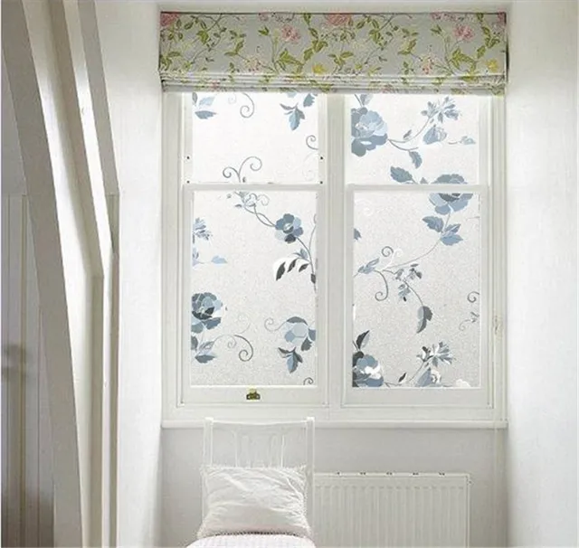 10m Long Vine Flower Film Stained Gl Decorative Window 10m Long Vine Flower Film Stained Gl Decorative Window Privacy Self Adhesive Static Cling