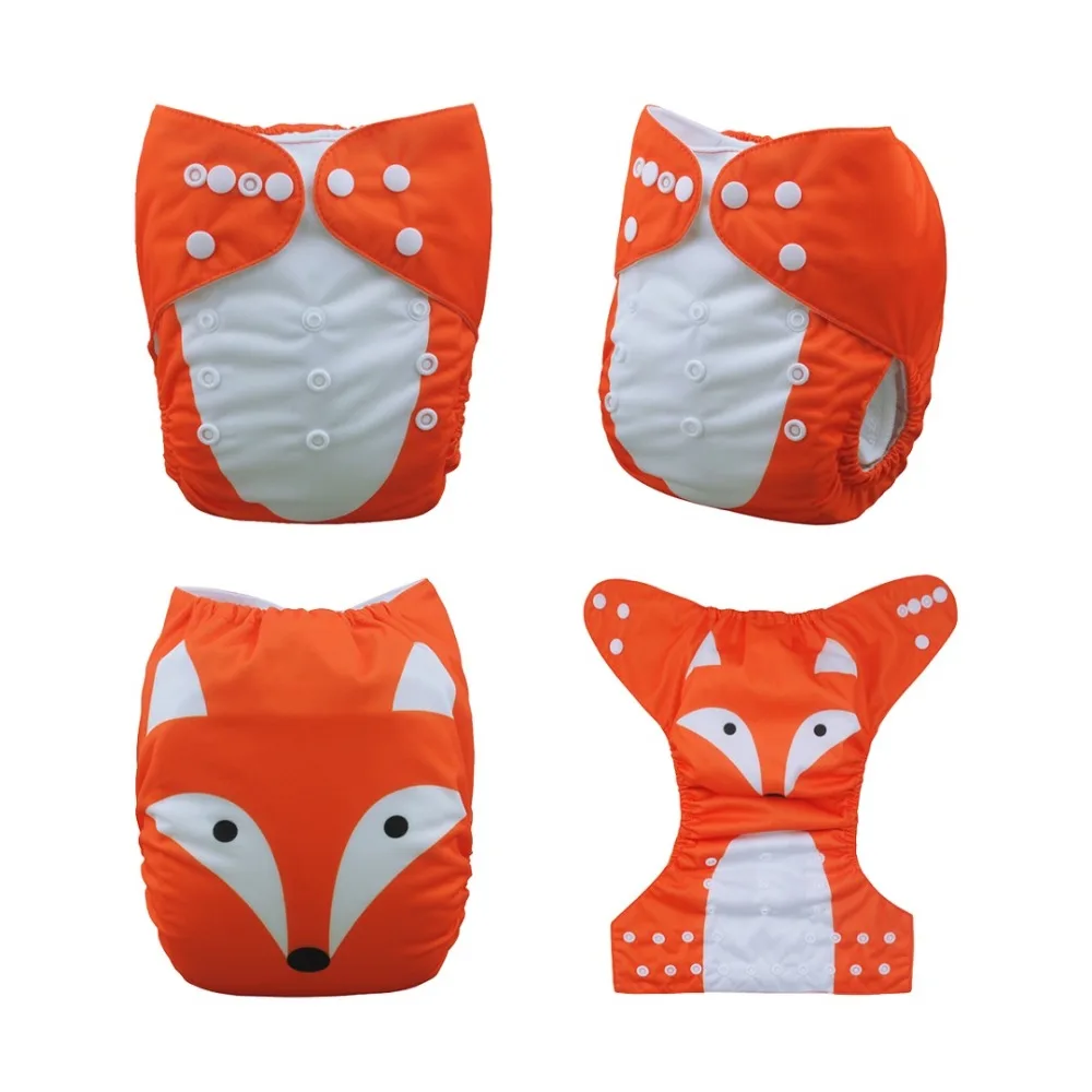 2019 Alvababy Double Row Snaps Cloth Nappies 100PCS with Inserts