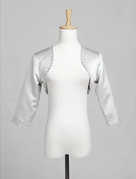 

Bridal Wedding dress Gray wedding jacket wedding cape stain bolero de mariage dentelle