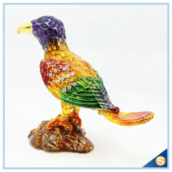 

Home Decorative Box Lark Bird Trinket Box Metal Craft Jewelry Box