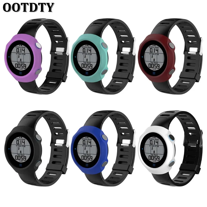 

OOTDTY Silicone Skin Protective Frame Case Cover For Garmin Forerunner 610 Sports Watch
