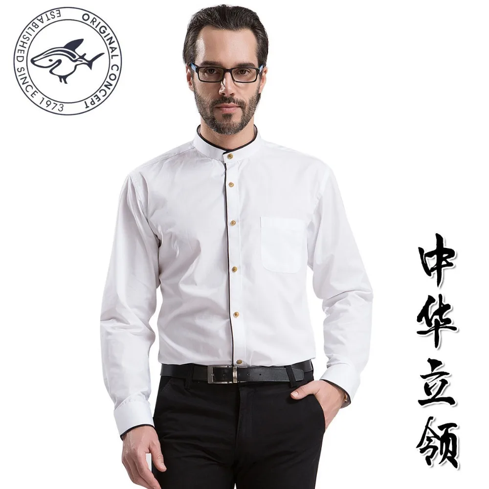 mens chinese collar dress shirts