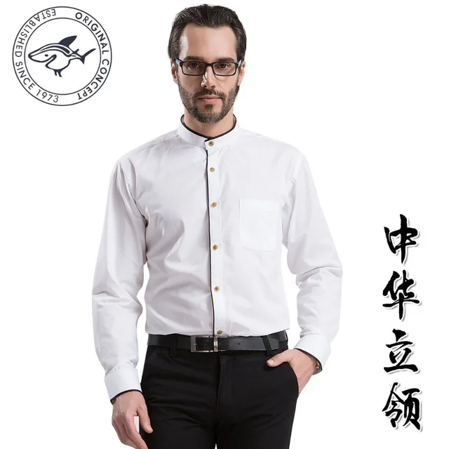chinese style men's dress shirt
