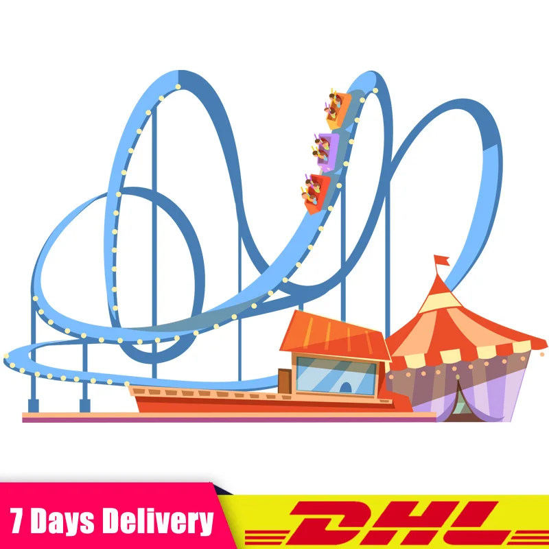 

Compatible LegoINGlys 10261 Amusement Park The Roller Coaster Set Model Buidling Blocks Bricks Educational Toys Christmas Gifts