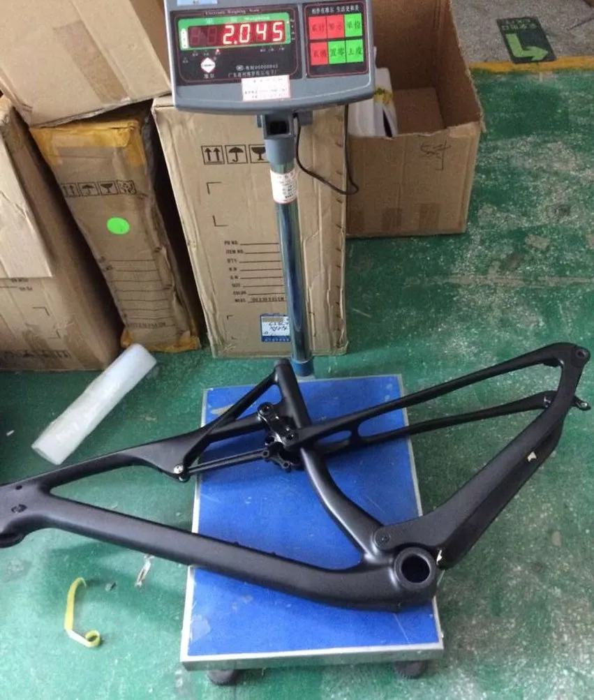 

2018 hot sale full carbon EPS 29er full suspension mtb frame BB92 mountain bike frame UD matt OEM design 29 inch 142mm MTB BIKE