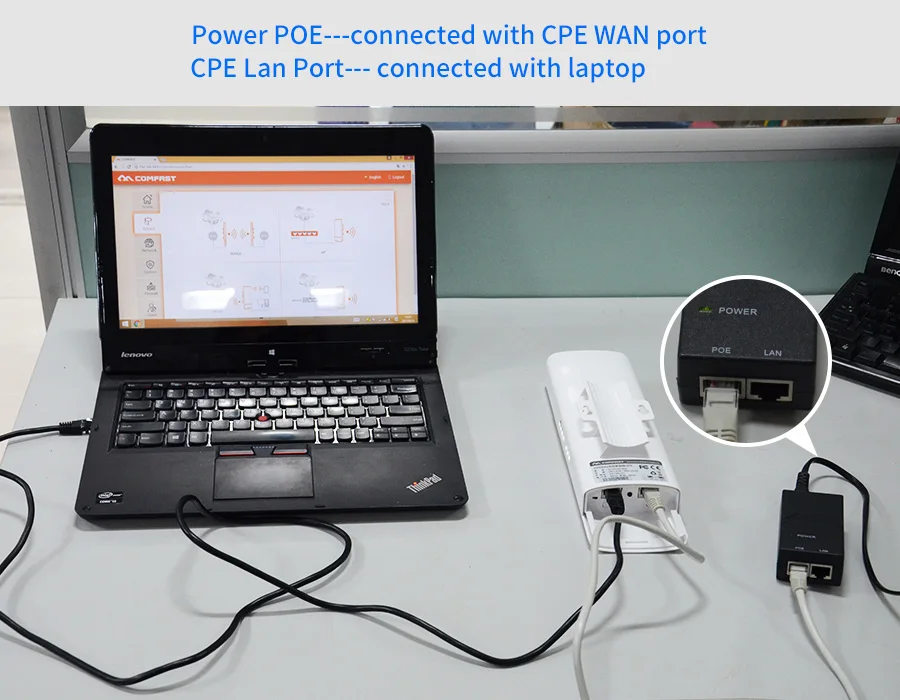 2.4G 300Mbps Outdoor CPE Wireless Bridge& Wifi Repeater Amplifier Point to Point Wifi Transmission 3km Nanostation Router CPE