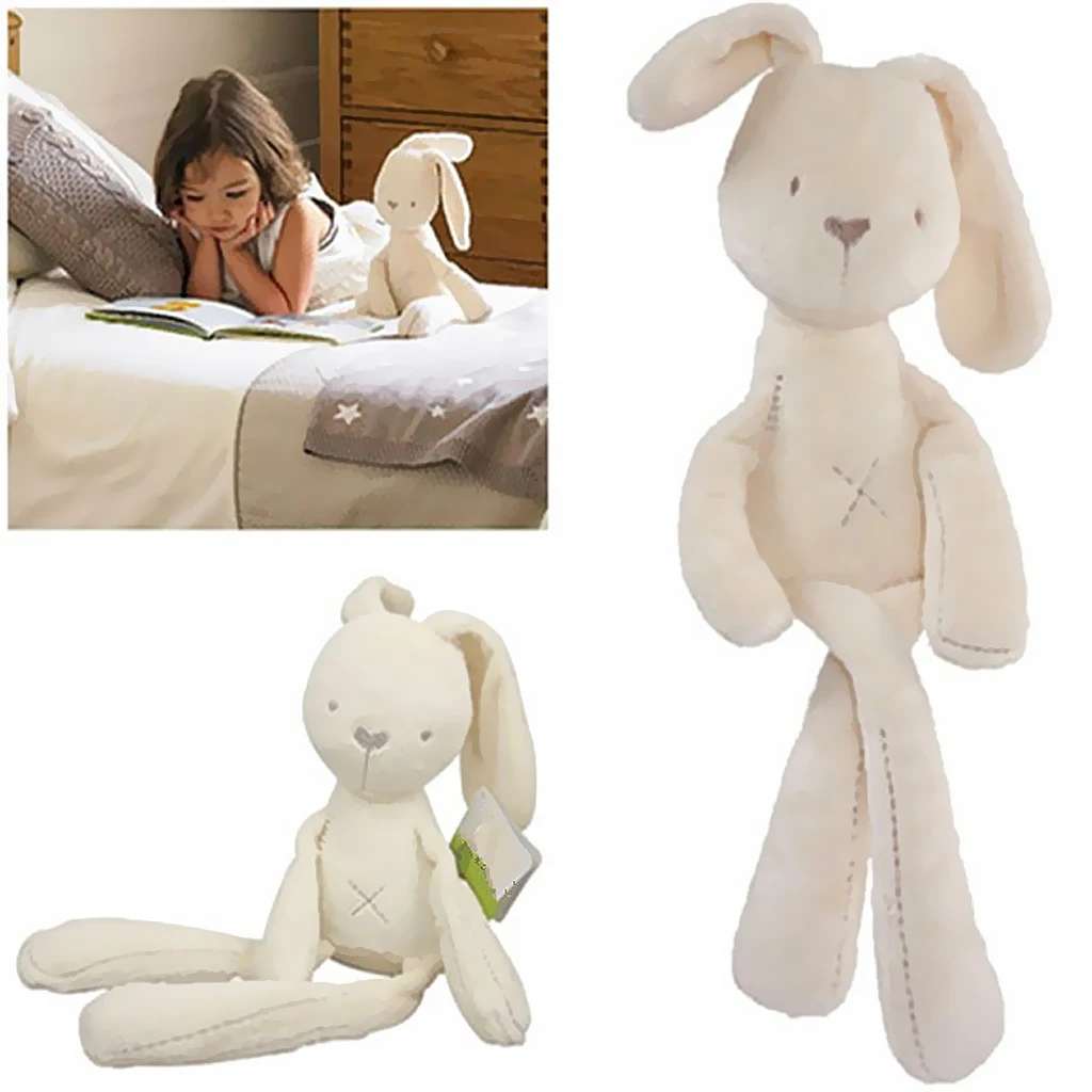 MagiDeal Perfect Kids Baby Girls Bed Bedtime Plush Toys Bunny Rabbit Doll Soft Cute Birthday Christmas Gifts Beige 55cm