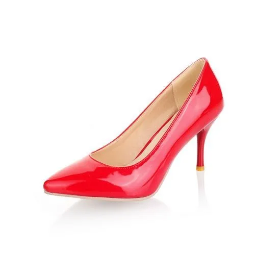 Dwayne/большие размеры 33-47; Новинка года; модные женские туфли-лодочки на высоком каблуке; классические пикантные свадебные туфли на тонком каблуке; цвет белый, красный, бежевый