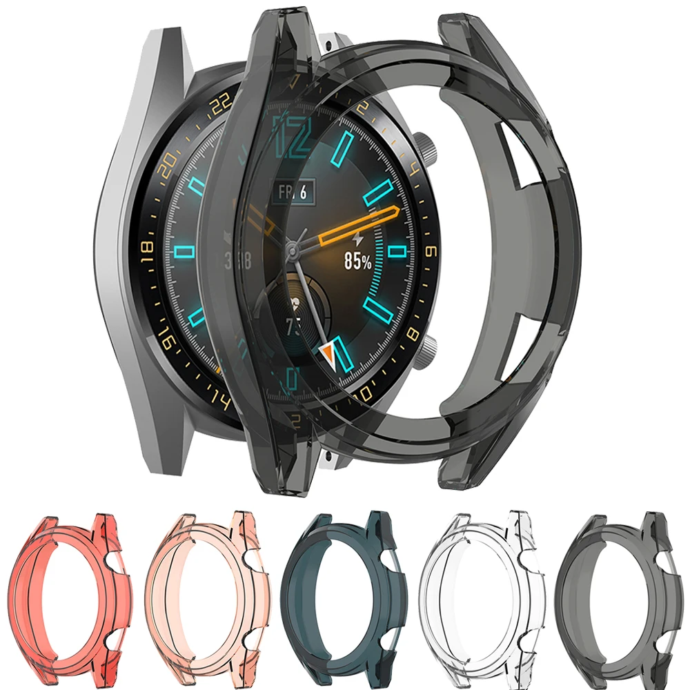Силиконовый ударопрочный защитный чехол для Huawei watch GT Active 46 мм Смарт часы мягкий