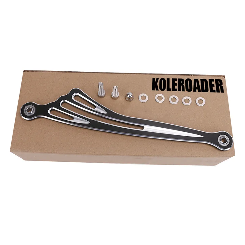 

KOLEROADER 31CM Black W/ Chrome Wing Double CNC Gear Shift Lever Shifter Linkage Link For Harley Road King Street Glide 86-16 /