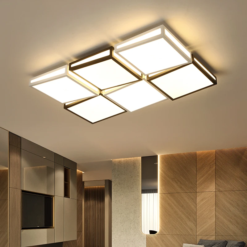 

New modern ceiling lights LED for living room bedroom Simplicity Iron Acrylic ceiling lamp lamparas de techo light fixtures